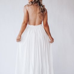 Southern Alternative Dresses Byron Bay Lace Maxi Dress (Ivory)