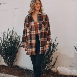 Southern Alternative Light It Up Plaid Shacket Jackets