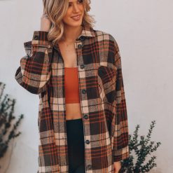 Southern Alternative Light It Up Plaid Shacket Jackets