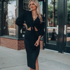 Southern Alternative Go With The Flow Wrap Top (Black) Blouses + Tops 2 Southern Alternative Go With The Flow Wrap Top (Black) Blouses + Tops