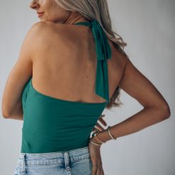 Southern Alternative Allure Halter Bodysuit (Forest) 4 Southern Alternative Allure Halter Bodysuit (Forest)