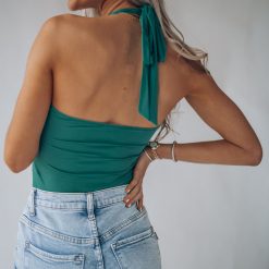 Southern Alternative Allure Halter Bodysuit (Forest) 6 Southern Alternative Allure Halter Bodysuit (Forest)