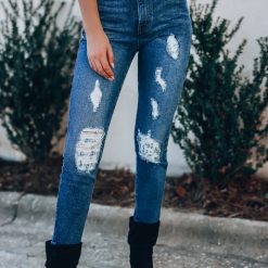 Southern Alternative Macy Relaxed Jeans (Medium Stone)