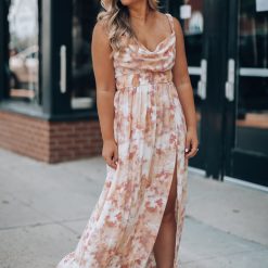 Southern Alternative Dragonfly Cowl Neck Maxi Dress Dresses