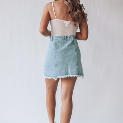 Southern Alternative Come Away With Me Denim Skirt Skirts