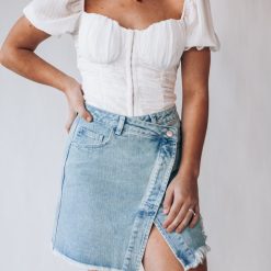 Southern Alternative Come Away With Me Denim Skirt Skirts