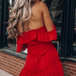 Southern Alternative Hope Lace Mini Dress (Red) 4 Southern Alternative Hope Lace Mini Dress (Red)