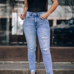 Southern Alternative Baylee Cuff High Rise Jeans 22 Southern Alternative Baylee Cuff High Rise Jeans