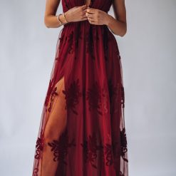 Southern Alternative Clothing All My Love Maxi Gown (Wine)