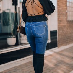 Southern Alternative Lasting Impression Open Back Blouse