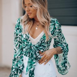 Southern Alternative Clothing Oceanside Front Wrap Top