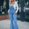 Southern Alternative Ziggy Flared Denim Overalls Clothing