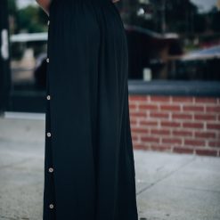 Southern Alternative Cora Crop And Pant Set (Black)