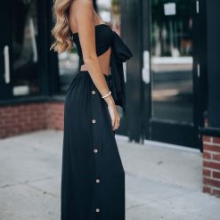 Southern Alternative Cora Crop And Pant Set (Black)