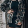 Southern Alternative Fireside Plaid Oversized Jacket Clothing