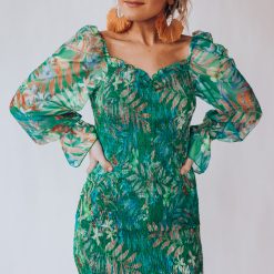 Southern Alternative In The Tropics Smocked Dress Dresses