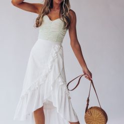 Southern Alternative Rue Ruffled Midi Skirt Skirts