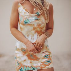 Southern Alternative Clothing Bermuda Cowl Neck Mini Dress