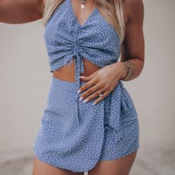 Southern Alternative Daisy Polka Dot Halter Top