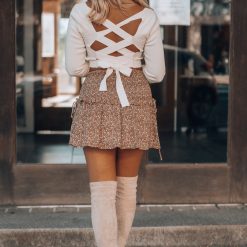 Southern Alternative Clothing Sending You Love Smocked Mini Skirt