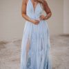 Southern Alternative All My Love Maxi Gown (Light Blue)