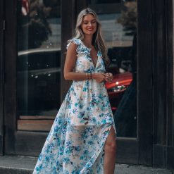 Southern Alternative Slumber Floral Maxi Dress