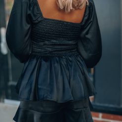 Southern Alternative Clothing Elaine Tiered Long Sleeve Romper 5 Southern Alternative Clothing Elaine Tiered Long Sleeve Romper