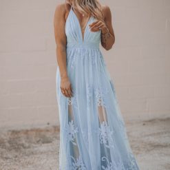Southern Alternative All My Love Maxi Gown (Light Blue)