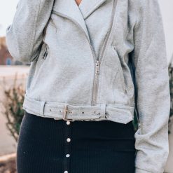 Southern Alternative Jackets Meet Up Biker Jacket (Heather Grey)
