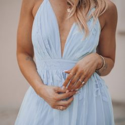 Southern Alternative All My Love Maxi Gown (Light Blue)
