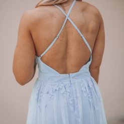 Southern Alternative All My Love Maxi Gown (Light Blue)