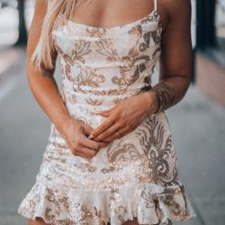 Southern Alternative Night Sky Sequin Mini Dress