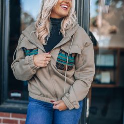 Southern Alternative Misty Days Fleece Zip Up Hoodie Clothing