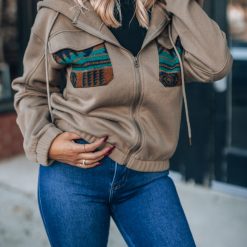 Southern Alternative Misty Days Fleece Zip Up Hoodie Clothing