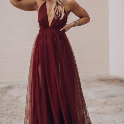 Southern Alternative Love Spell Gown (Wine) Clothing