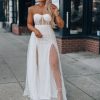 Southern Alternative Clothing Vixen Mesh Maxi Dress (Ivory)