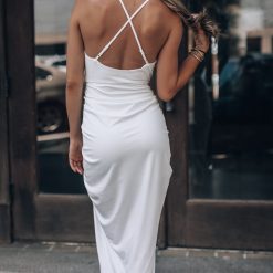 Southern Alternative Dresses Grecian Ruched Dress (Ivory) 3 Southern Alternative Dresses Grecian Ruched Dress (Ivory)