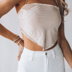 Southern Alternative Desert Palm Scarf Top