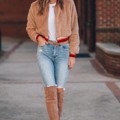 Southern Alternative Clothing Shelly OTK Boots (Taupe)