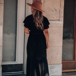 Southern Alternative Skylar Embroidered Maxi Dress (Black) 15 Southern Alternative Skylar Embroidered Maxi Dress (Black)