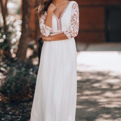 Southern Alternative In Your Arms Lace Gown (White) Dresses