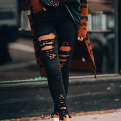Southern Alternative Denim Mile High Distressed Skinny Jeans (Black)