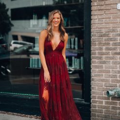 Southern Alternative Clothing All My Love Maxi Gown (Wine)