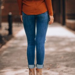 Southern Alternative Spell Distressed Skinny Jeans Denim