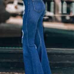 Southern Alternative Clothing Wild Love Distressed Bell Bottoms (Dark Wash) 13 Southern Alternative Clothing Wild Love Distressed Bell Bottoms (Dark Wash)