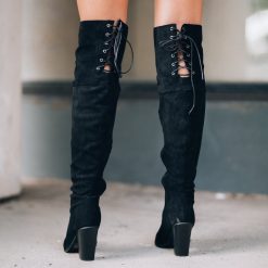 Southern Alternative Shelly OTK Boots (Black) Clothing