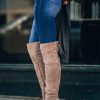 Southern Alternative Shoes Shelly OTK Boots (Taupe) - FINAL SALE
