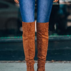 Southern Alternative Shelly OTK Boots (Tan)