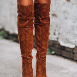 Southern Alternative Shelly OTK Boots (Tan)