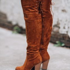 Southern Alternative Shelly OTK Boots (Tan) - FINAL SALE